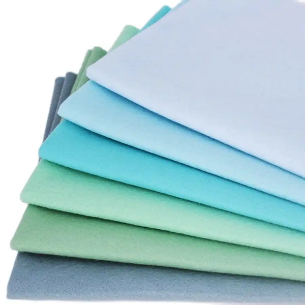 6 Stück 45 cm x 55 cm Mischung aus hochdichtem Polyester, glatt, weich, koreanischer Stoff, Filz-Set