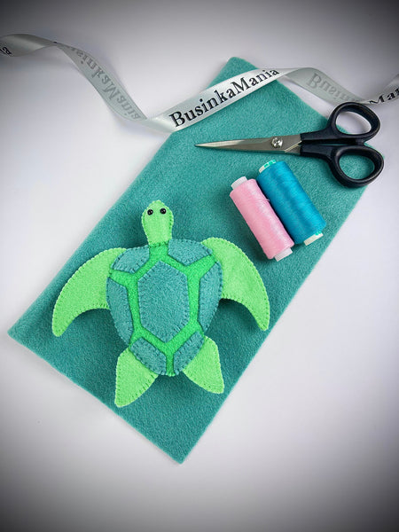Padrão de costura de brinquedo de feltro Turtle 2