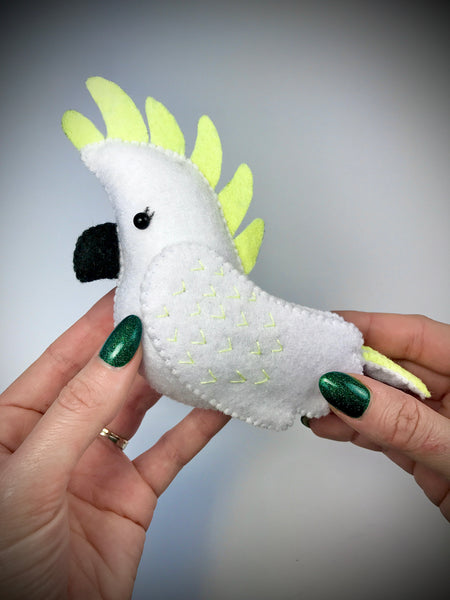 Cockatoo 1 Felt Toy Sewing Pattern