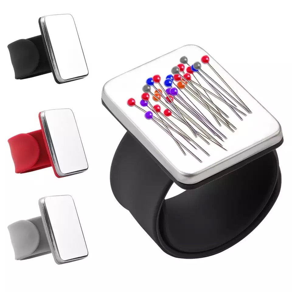 Nähen Nadelkissen Handgelenk Hand Magnetische Nadelkissen Sicherheitsnadel Kissen Aufbewahrung Bekleidung Nadelhalter Nähzubehör