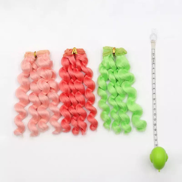 15*100cm Curly Doll Hair Accessories For Doll And Toy Making