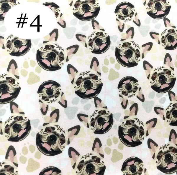 Dogs Print 50*145cm 4 Way Stretch Elastic High Quality Fabric For Lingerie
