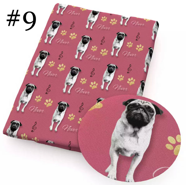 Dog Puppy Print 50*145cm 4 Way Stretch Elastic High Quality Fabric For Lingerie