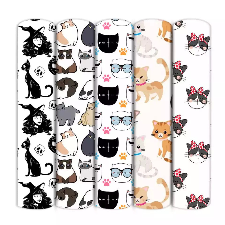 Kätzchen-Druck, 50 x 145 cm, 4-Wege-Stretch, elastischer, hochwertiger Stoff für Dessous
