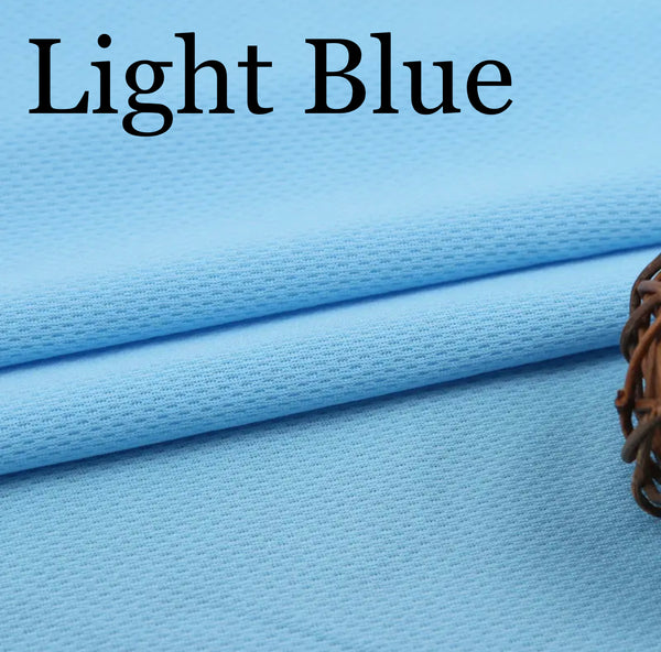 50 * 150 cm schnell trocknende, atmungsaktive gestrickte Stretch-Polyester-Jersey-Mesh-Stoffe