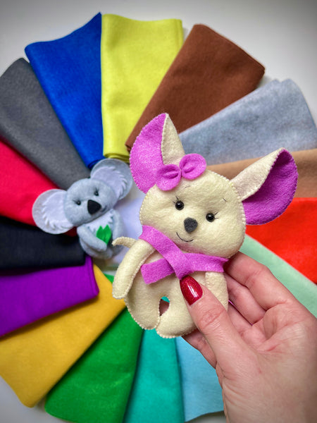 Mouse Toy Felt Sewing Pattern