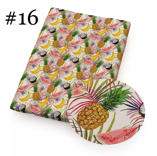 Pineapple Print 50*145cm 4 Way Stretch Elastic High Quality Fabric For Lingerie