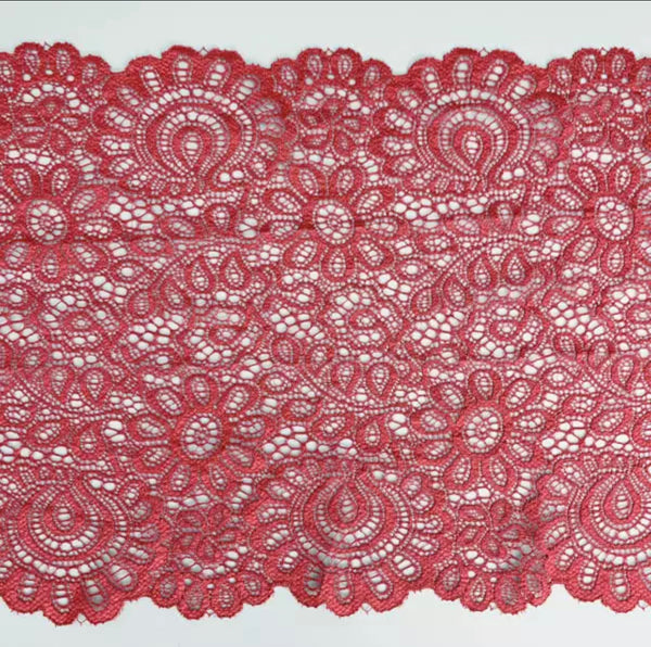 French Hollow Elastic Lace Fabric For DIY Underwear